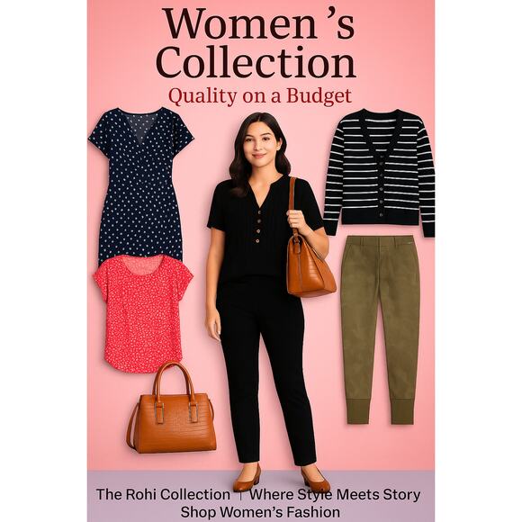 Women’s Size L 8-Piece Clothing Collection – Mix & Match Everyday Outfits - Picture 1 of 14